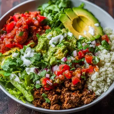 Low Carb Burrito Bowl: Protein-Packed Meal Prep