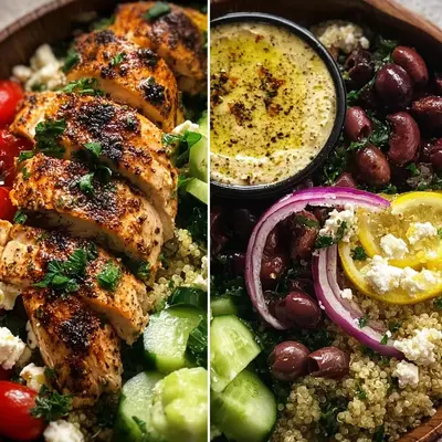 Mediterranean Chicken Bowl for Meal Prep