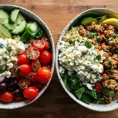 Mediterranean Ground Turkey Bowls