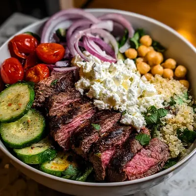 Mediterranean Steak Bowl: Protein Packed Dinner