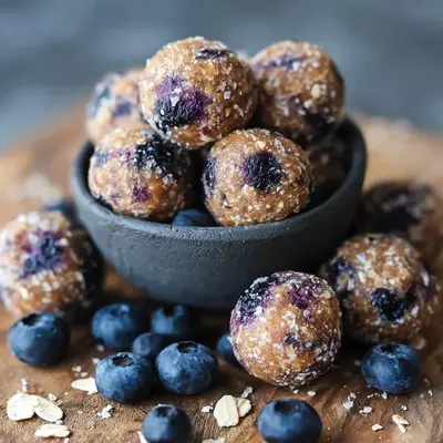No-Bake Blueberry Muffin Protein Balls