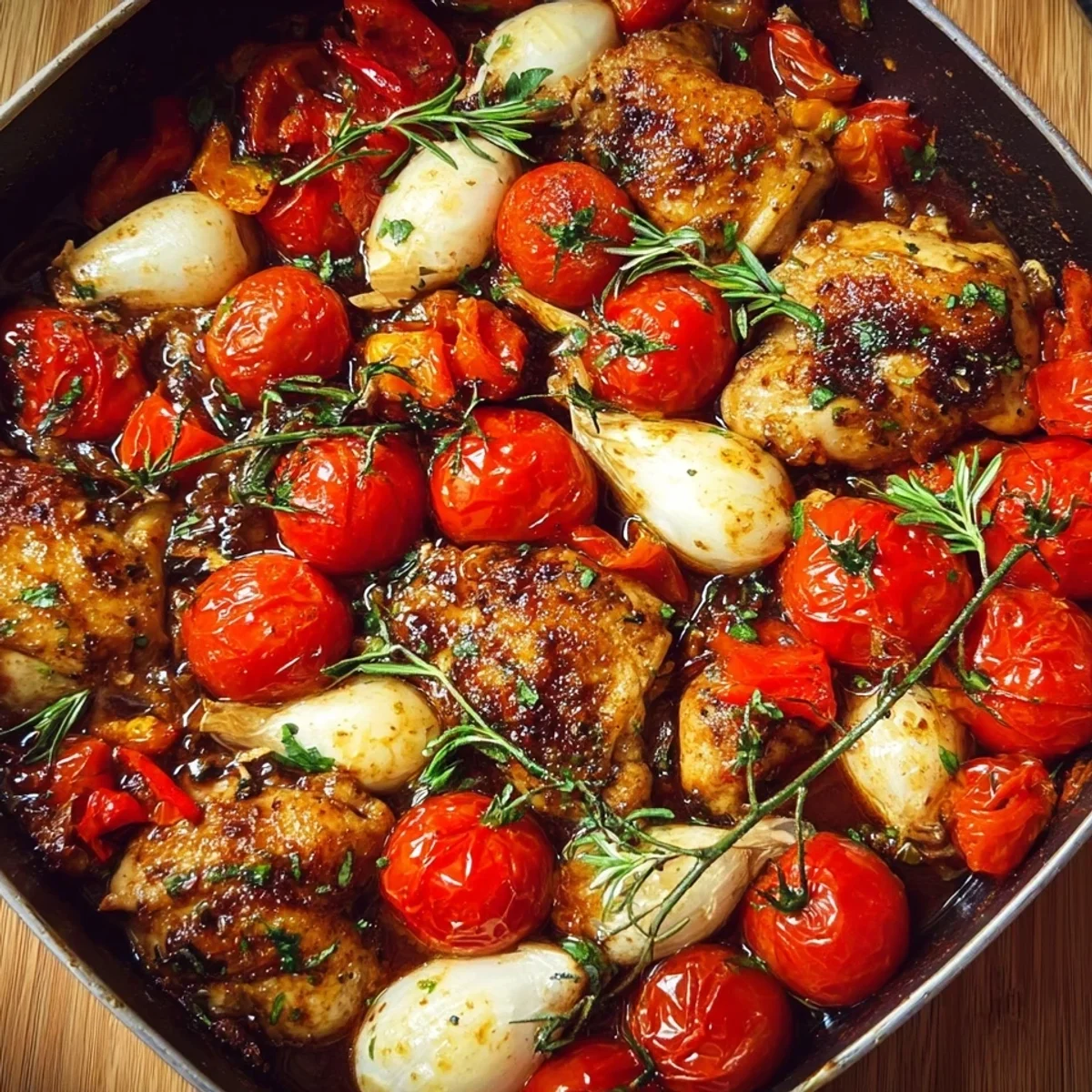 One Pan Balsamic Chicken Dinner