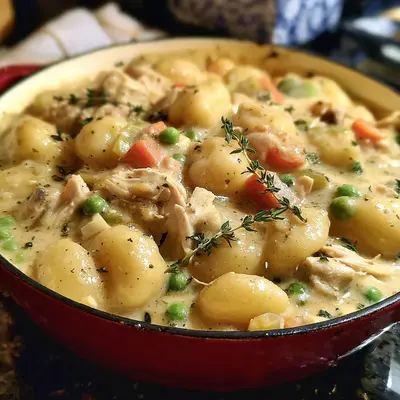 One Pot Gnocchi Chicken Pot Pie
