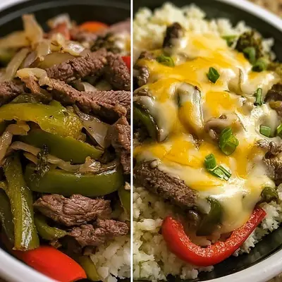 Philly Cheesesteak Bowls for Meal Prep