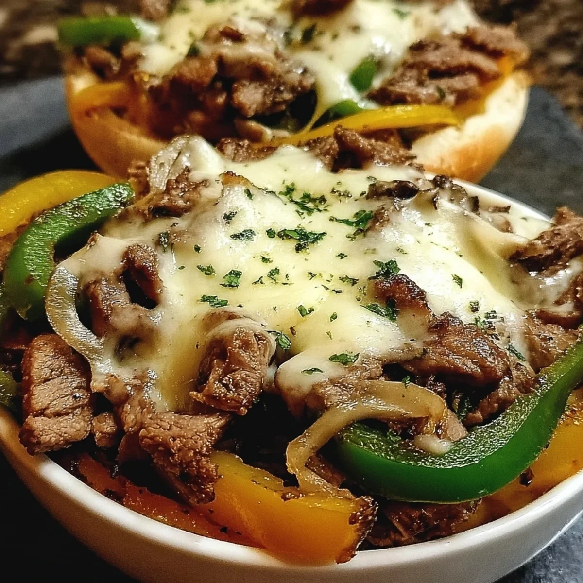 Philly Cheesesteak Bowls Low Carb Dinner