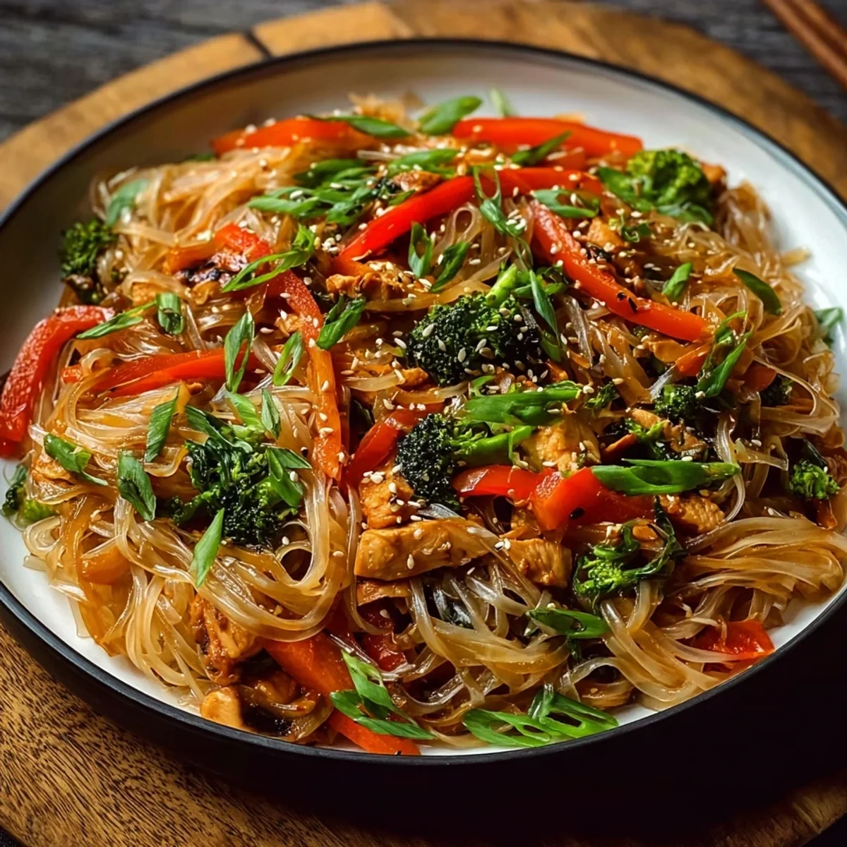 Protein Rice Noodle Stir-Fry