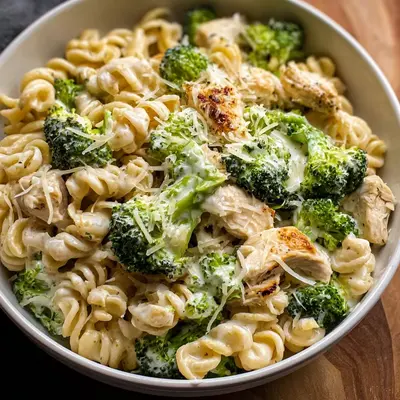 Rotisserie Chicken Broccoli Pasta (Creamy)