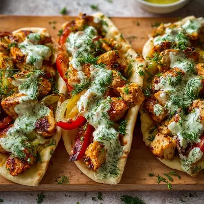 Sheet Pan Chicken Pitas with Herby Ranch