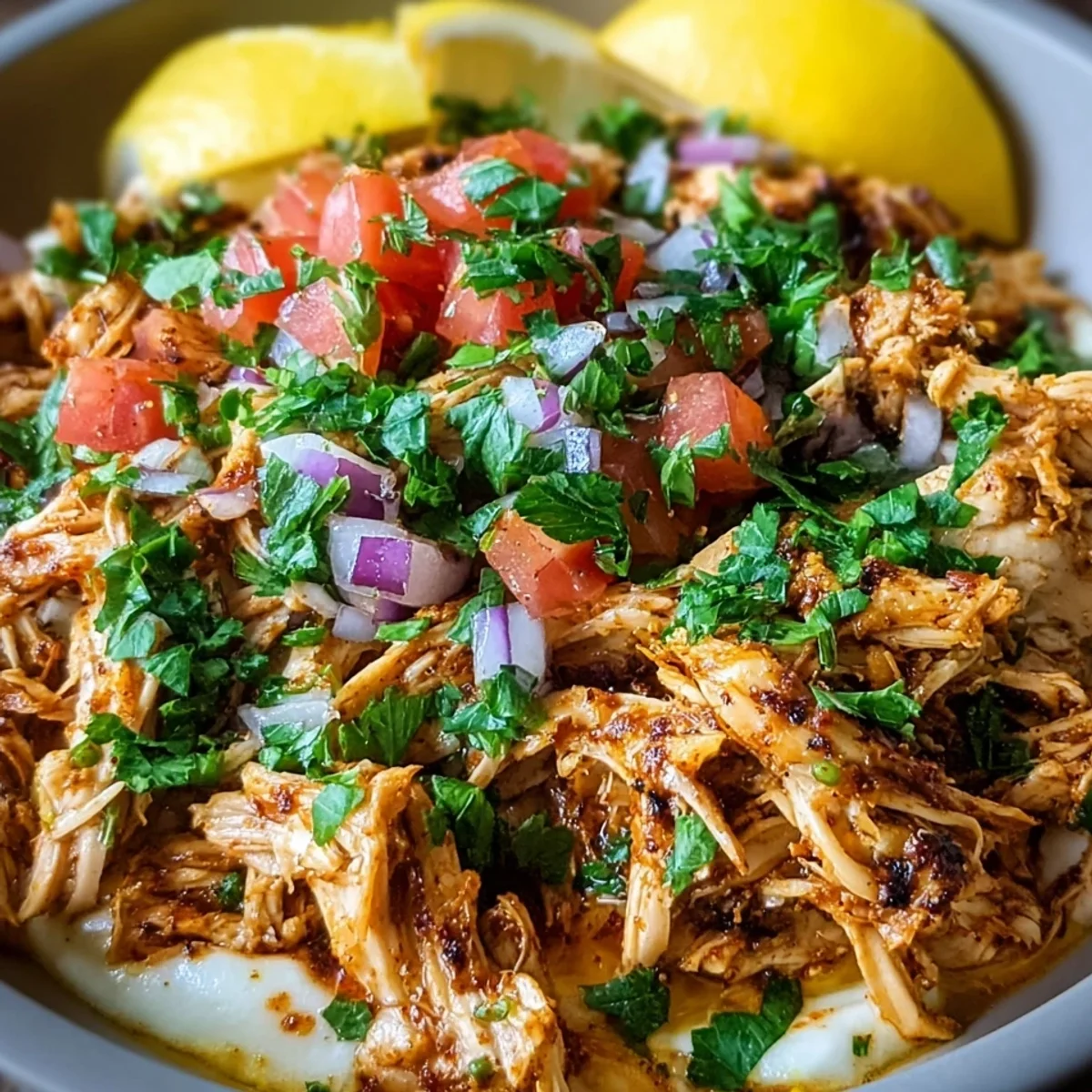 Slow Cooker Chicken Shawarma