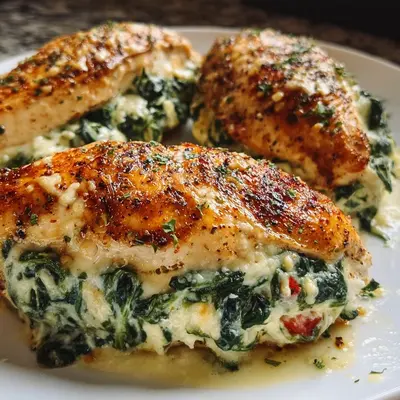 Spinach Stuffed Chicken Breast Recipe