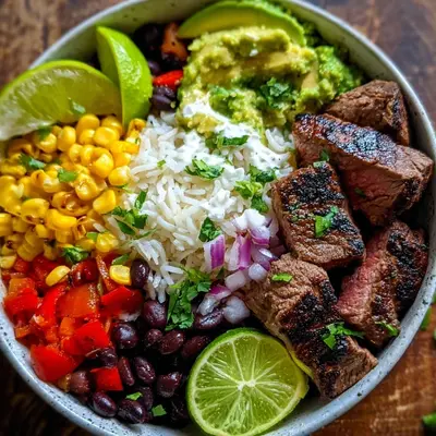 Steak Burrito Bowl for Easy Meal Prep