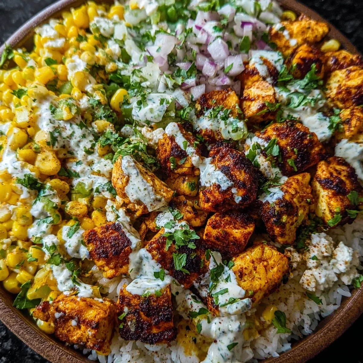 Street Corn Chicken Bowl - High Protein