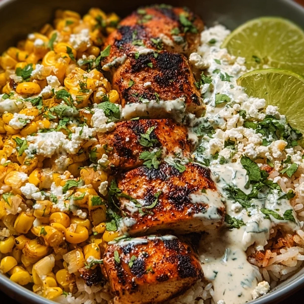 Street Corn Chicken Rice Bowl High-Protein