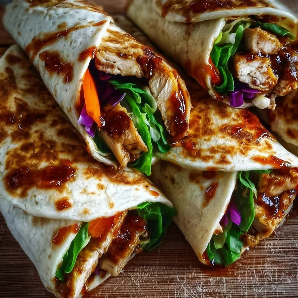 Sweet Chili Chicken Wraps for Meal Prep