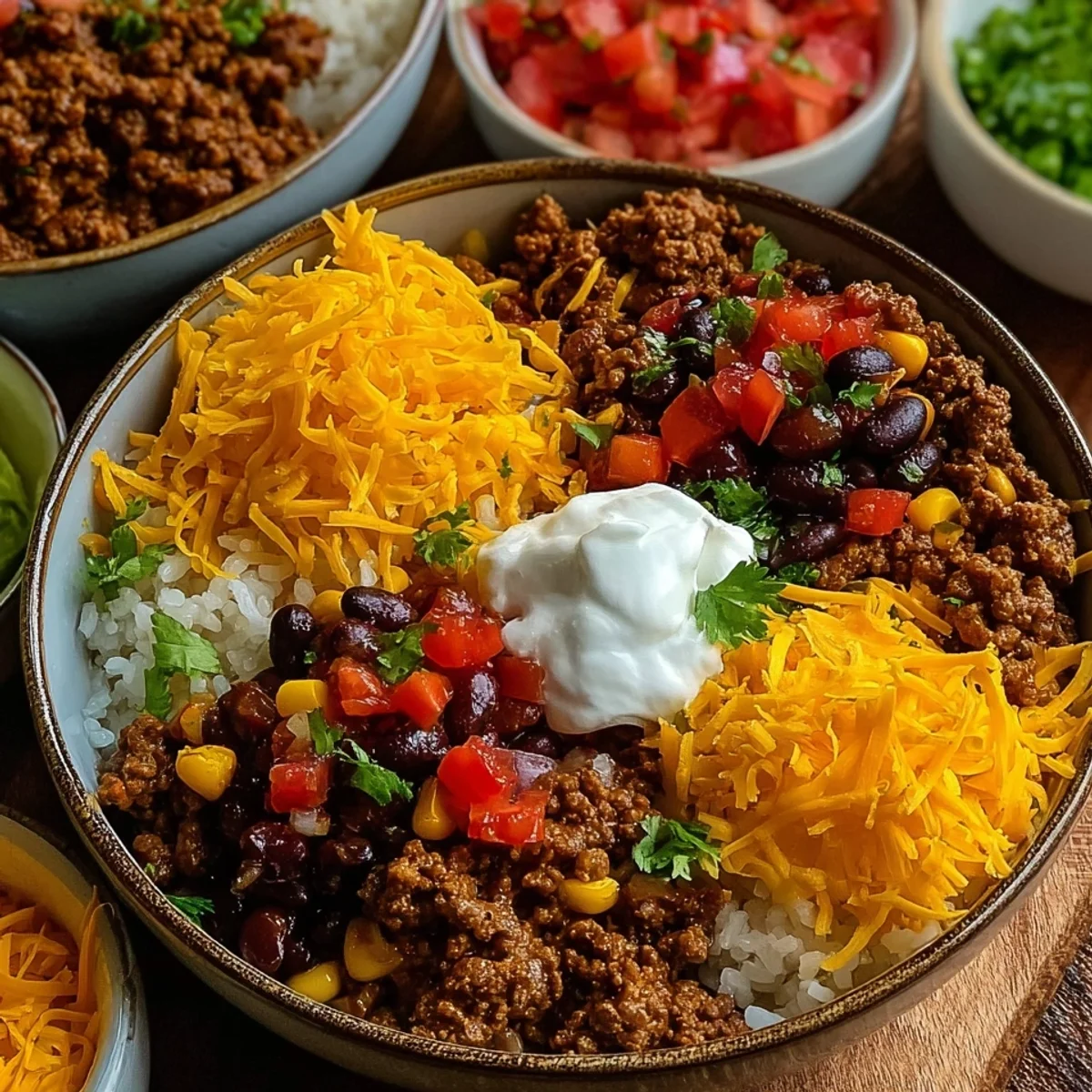 Taco Rice Bowl with 30g Protein