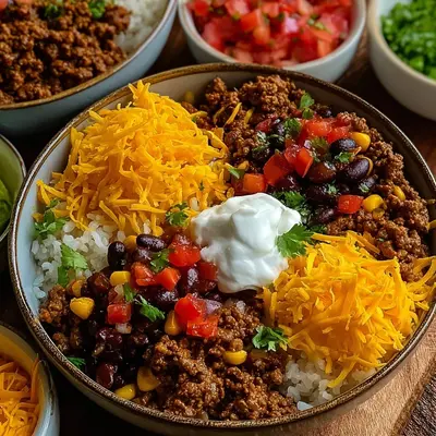 Taco Rice Bowl with 30g Protein
