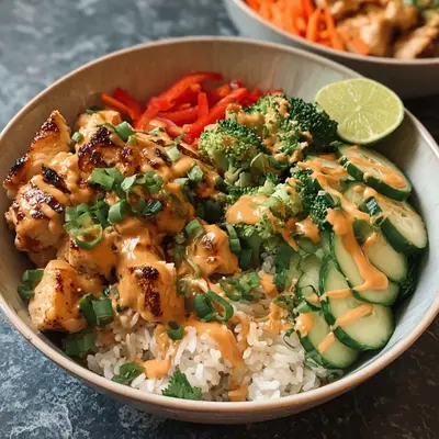 Thai Peanut Chicken Buddha Bowl