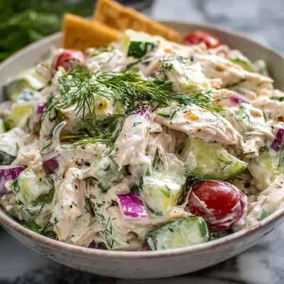 Tzatziki Chicken Salad: High-Protein & Refreshing