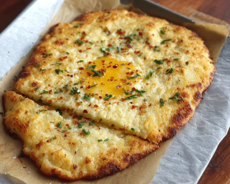 2-Ingredient Cottage Cheese Flatbread