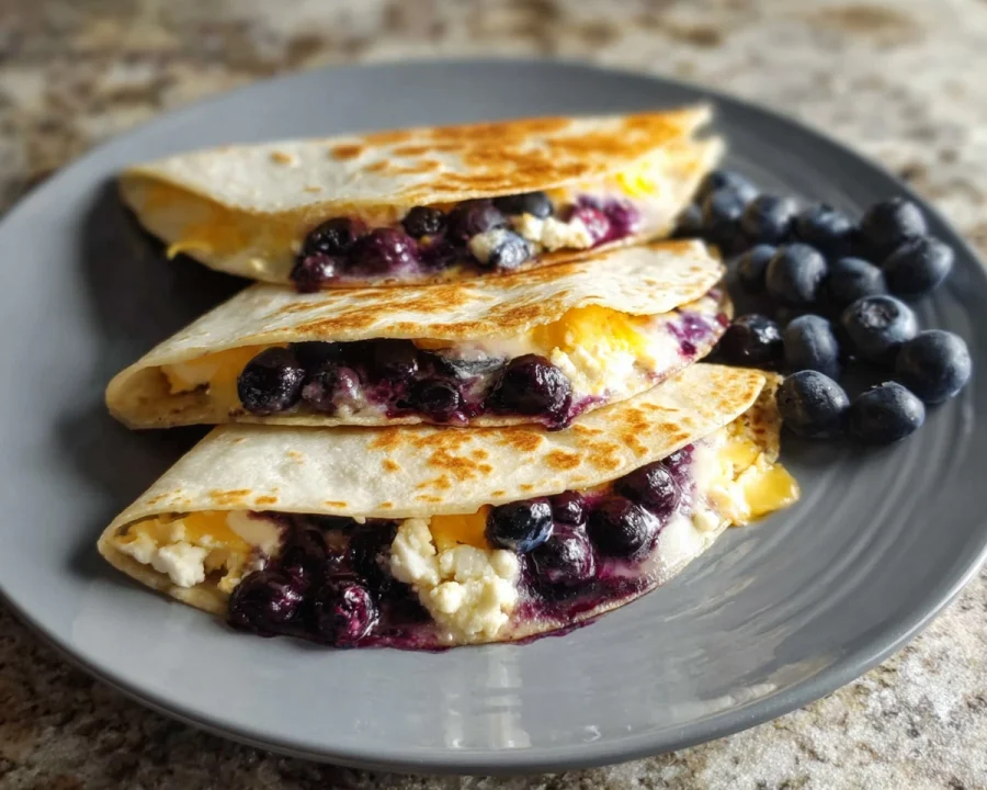 Blueberry Breakfast Quesadilla Recipe
