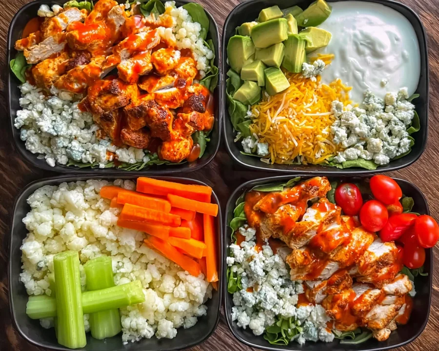 Buffalo Chicken Bowls for Meal Prep