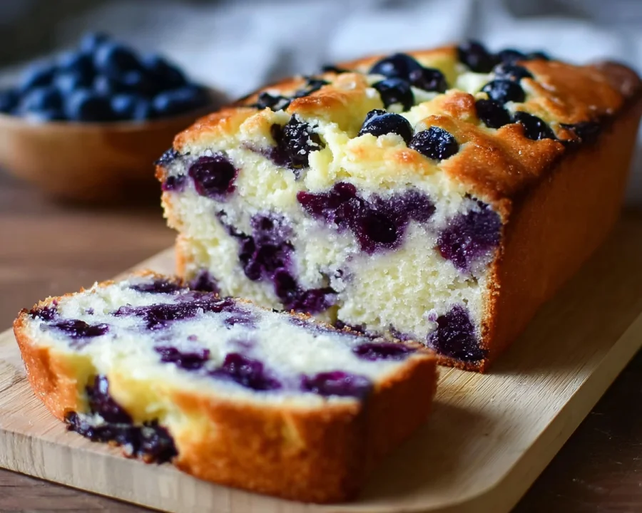 Cottage Cheese Blueberry Bread