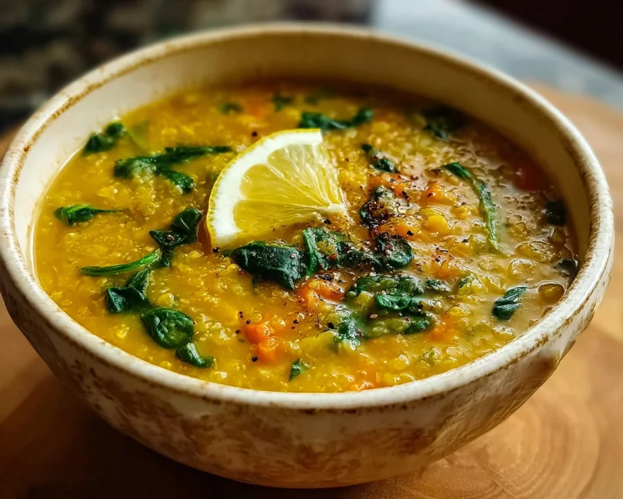 Creamy Lemon Lentil Soup (Anti-Inflammatory)