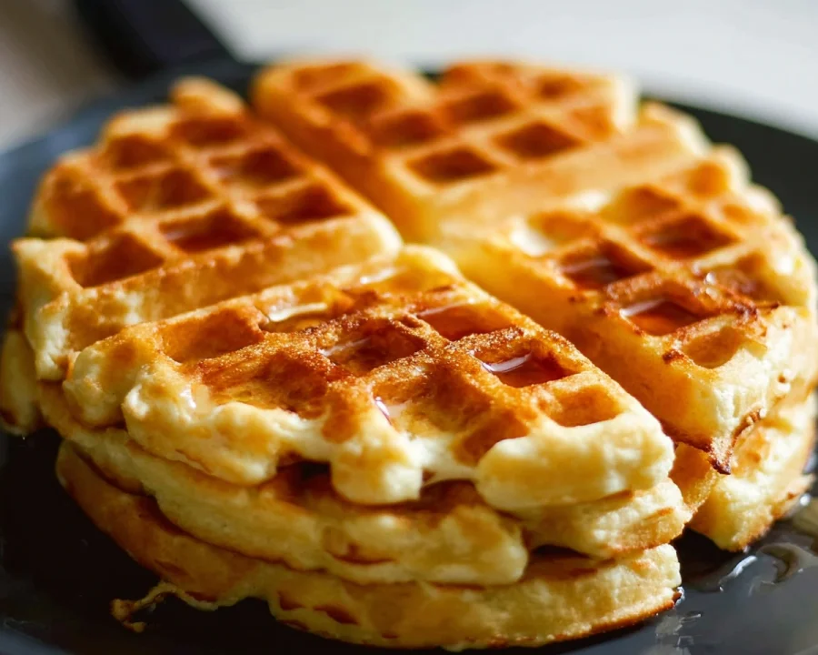 Crispy Protein Powder Waffles with 41g Protein