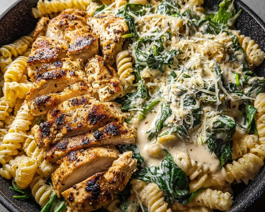 Garlic Parmesan Pasta Bowls High Protein