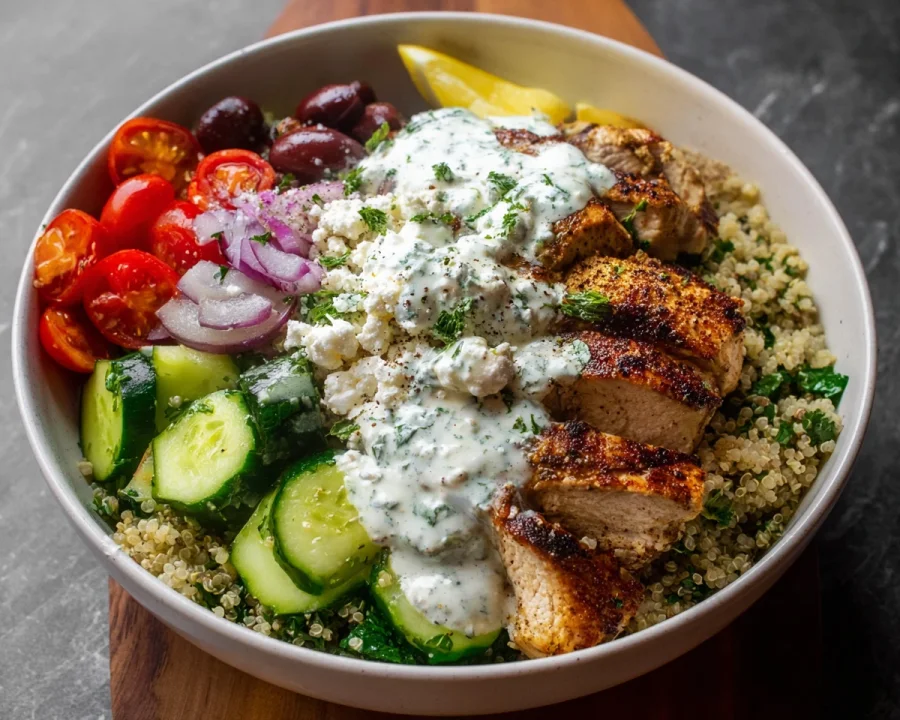 Greek Chicken Power Bowl Recipe