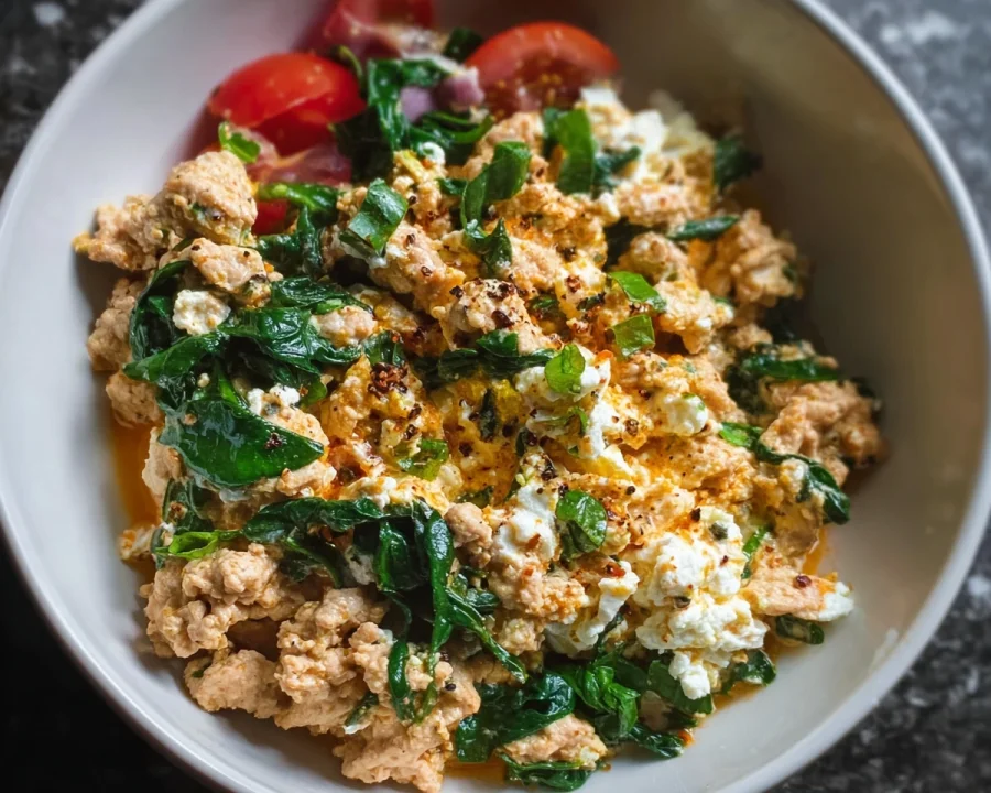 Ground Turkey Cottage Cheese Bowl