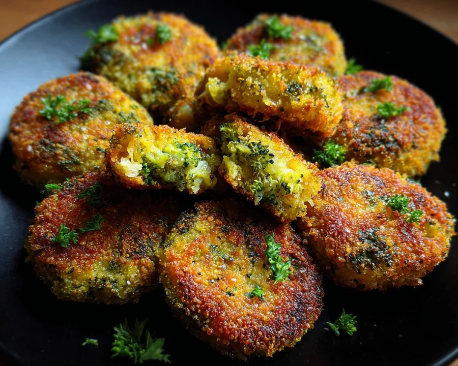 Low-Carb Crispy Broccoli Cheese Rounds