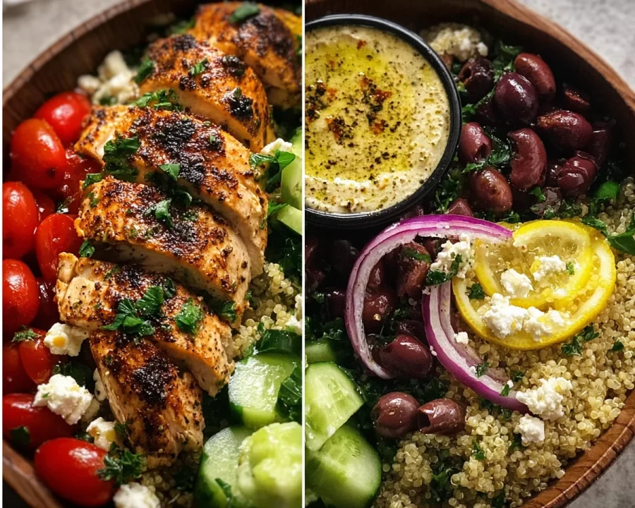 Mediterranean Chicken Bowl for Meal Prep