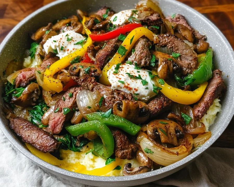 Philly Cheesesteak Bowl | High Protein Low Carb
