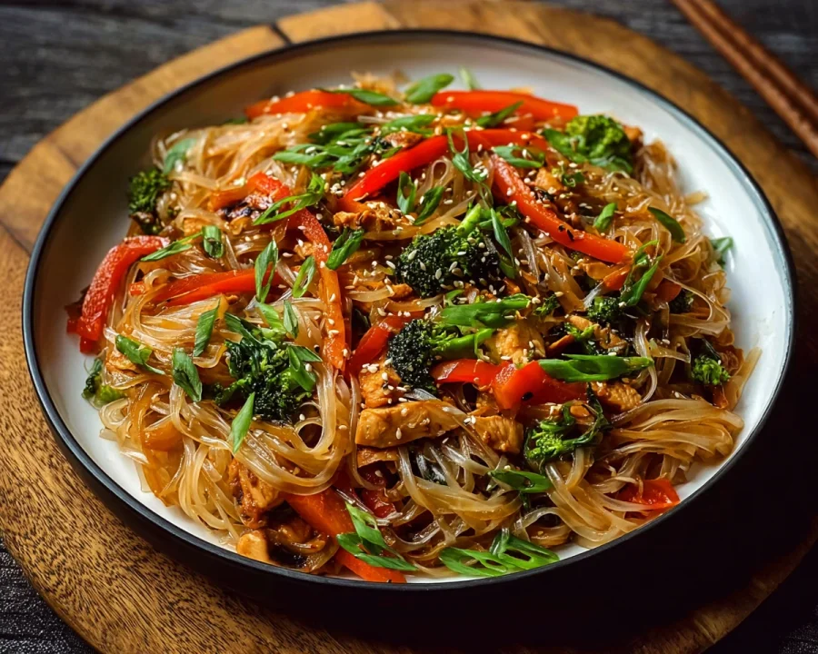 Protein Rice Noodle Stir-Fry