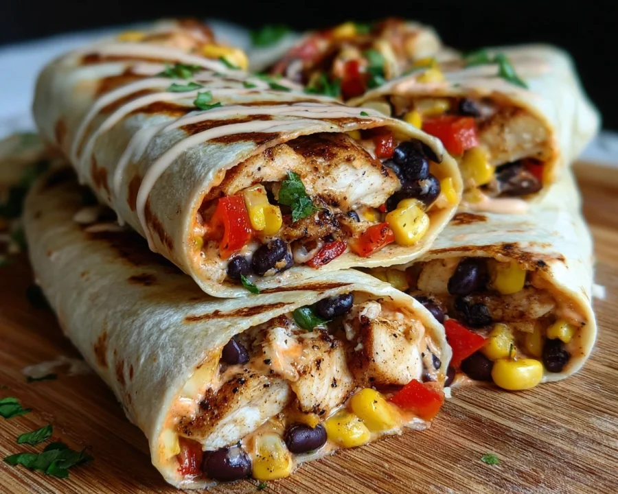 Southwest Chicken Wraps Ready in 20 Minutes