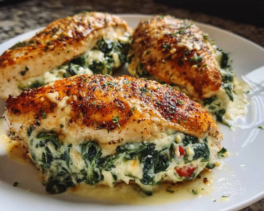 Spinach Stuffed Chicken Breast Recipe