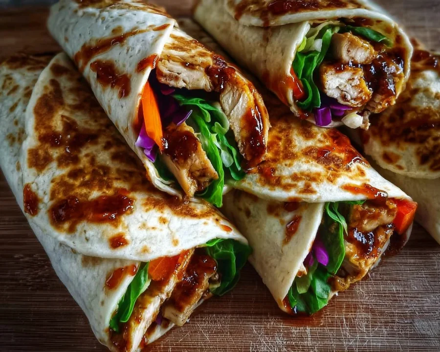 Sweet Chili Chicken Wraps for Meal Prep