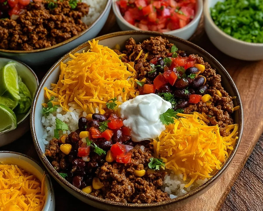 Taco Rice Bowl with 30g Protein