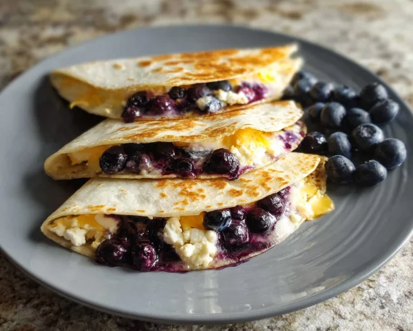 Blueberry Breakfast Quesadilla Recipe