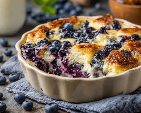 Blueberry Cottage Cheese Breakfast Bake