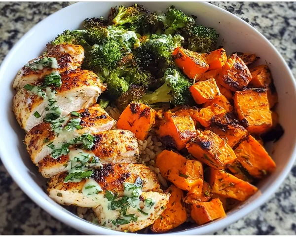 Chicken Sweet Potato Bowl for Meal Prep