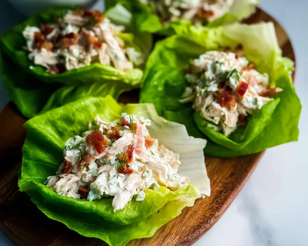Chicken Turkey Ham Ranch Lettuce Wraps