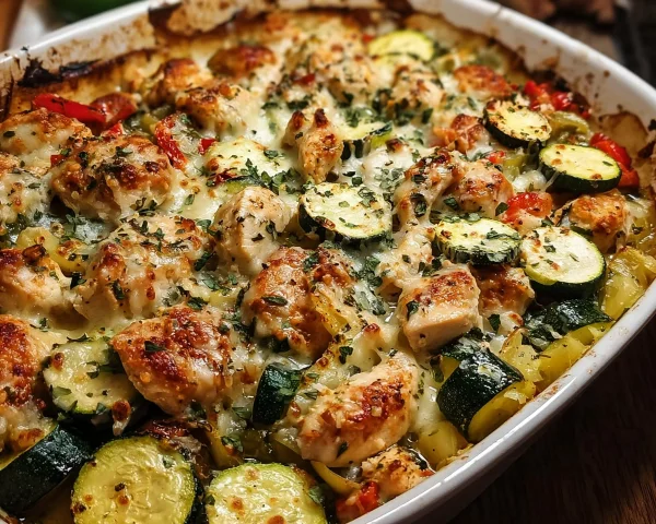 Chicken Zucchini Bake - High Protein Dinner