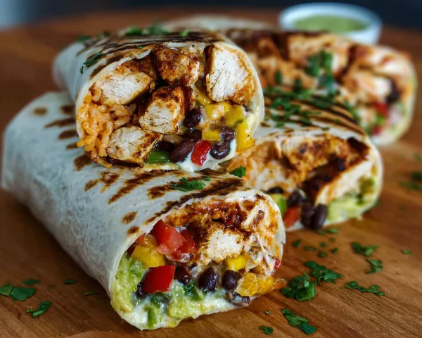 Chipotle Ranch Grilled Chicken Burritos