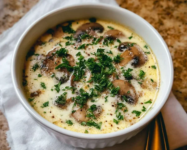 Cottage Cheese Mushroom Soup | High Protein