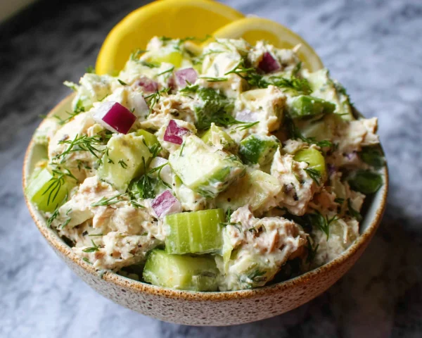 Cottage Cheese Tuna Salad | High Protein Meal Prep
