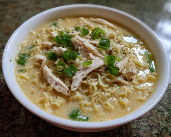 Creamy Cheesy Ramen Noodles