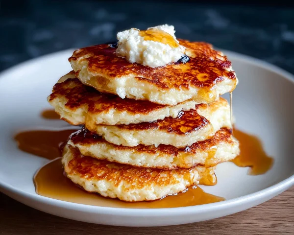 Fluffy Cottage Cheese Pancakes High Protein