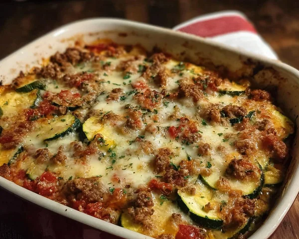 Ground Turkey Zucchini Casserole